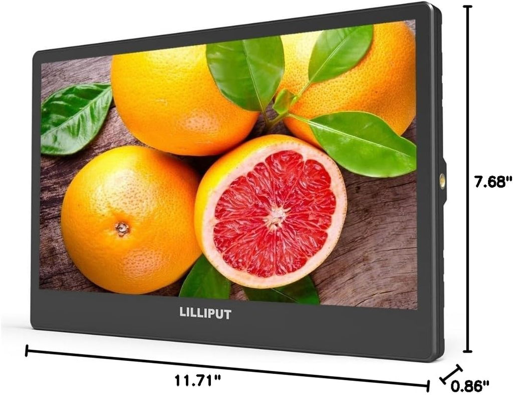 LILLIPUT A12 12.5 Inch 4K Broadcast Monitor 3840×2160 UHD Display, 3G-SDI in & Output, 4×HDMI Multi-Signal Support, Quad View, DP Input, VESA/Stand Mounting, for Studio Live Production