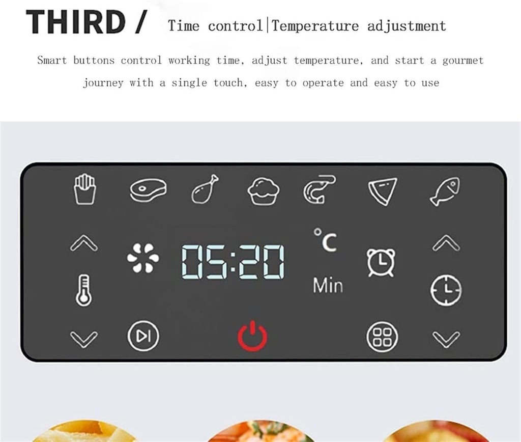 Air Fryer Oven Combo 5.5QT Large Cooker Customizable 7 Presets to Set your Preferred Cooking Results Nonstick and Dishwasher-Safe Basket vision