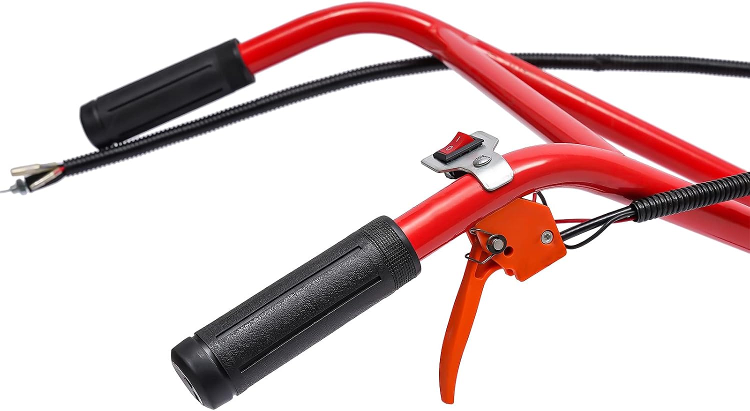 Two Stroke Lawn Mower,49CC 2 Stroke Gas Mower Grass Trimmer Brush Cutter Hand Push Weeding Machine, Portable Hand Push Gasoline Lawn Mower New