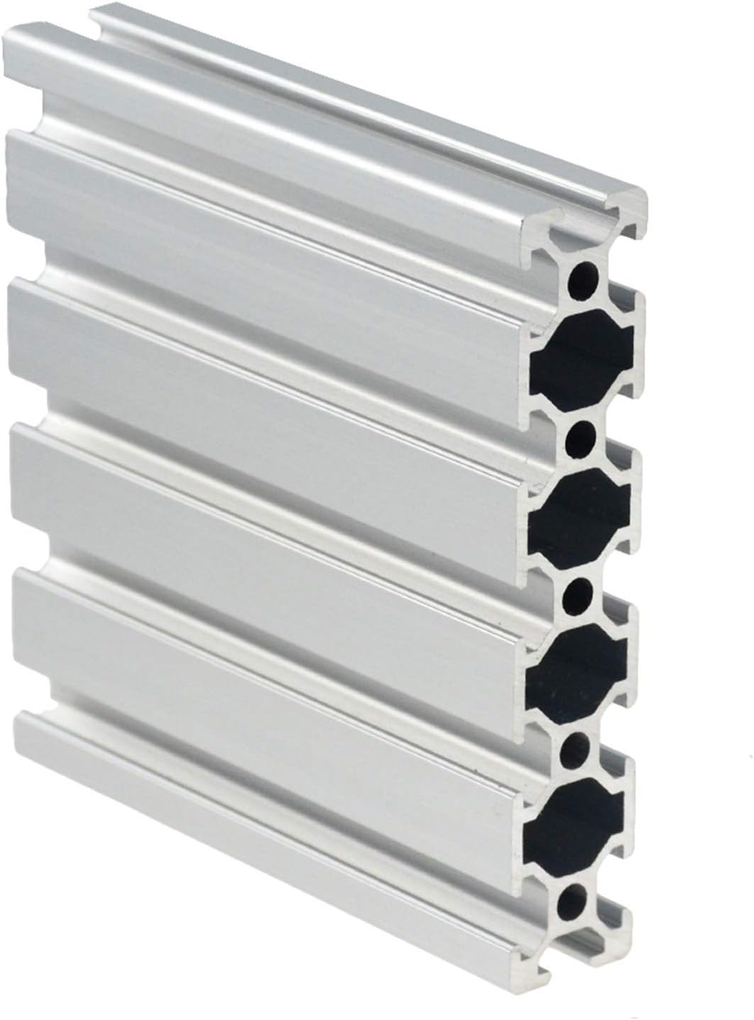 BREAKA 1PC 20100 Steel Profile Extrusion 100-800mm Long European Standard Anodized Linear Guide DIY CNC 3D Printer Table Stainless Steel (Size : 800MM)