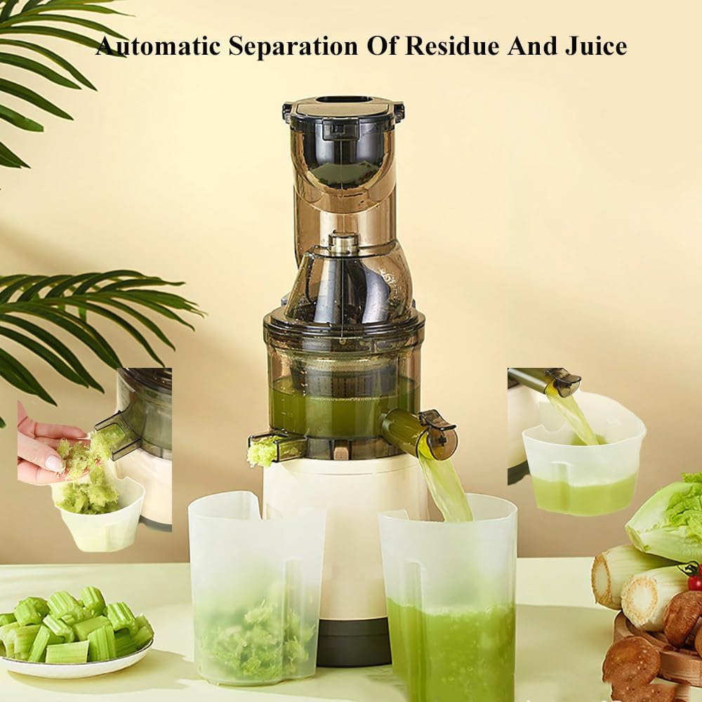 Juicer Machine,Big Mouth Large 3 Inch Feed Chute,800W Power,65rpm/Min,500ML Centrifugal Juicer,For Whole Fruits And Veg,Easy To Clean,With Juice Cup,Cleaning Brush,Blue