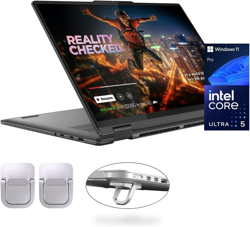 Lenovo Yoga 7i 2-in-1 Laptop, 16' 2K Touchscreen, Core Ultra 5 125U (Beats i7-1355U), 16GB LPDDR5X, 1TB SSD, 300 nits, Backlit, TB4, HDMI 2.1, FP, WiFi 6E, Webcam, PDG Portable Stand, Win 11 Pro