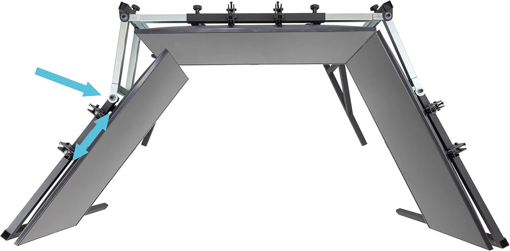 SimFab Triple Monitor and TV Floor Stand for Racing and Flight Simulators Model HD | Over 100x100mm VESA Mount, 40-55 inch Monitors or TVs (Triple Monitor or TV Stand, HD Mount Brackets)