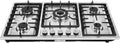 Gas Cooktop, 5 Burner Propane Stove Top, Electronic Pulse Ignition Portable Gas Stove with Push-button Rotary Switch, Built-In Stainless Steel GasCooktop for Homes or Restaurants.