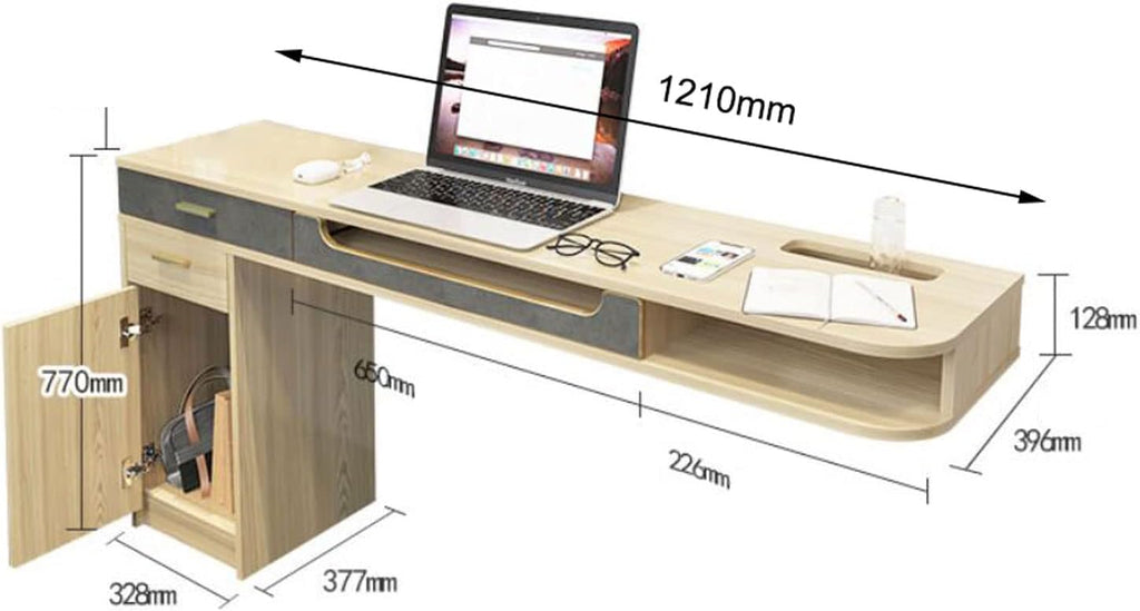 Workstation Computer Desk Wall mounted TV Cabinet Floating Shelf Wall Shelf TV Stand TV Media Console Audio-visual Equipment Shelves Speakers Shelf Office Desks Writing Table WIFI Router Shelf