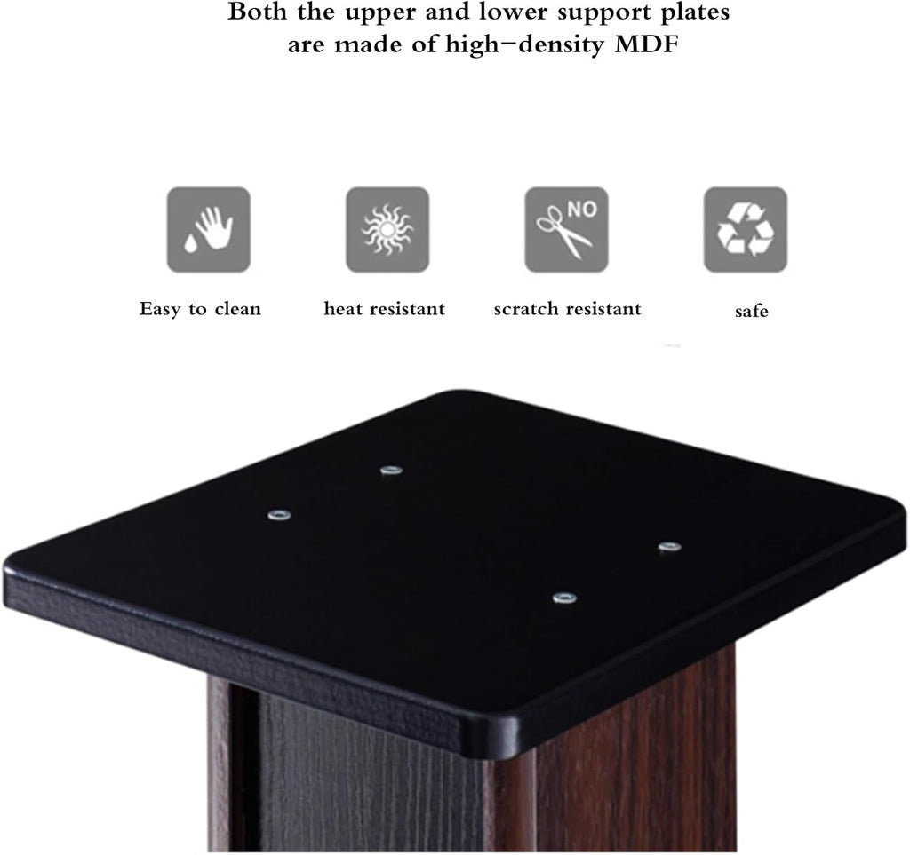 65/85cm Speaker Stands, Pair of Hi-Fi Floor Speaker Stands for Bookshelf Speakers, Studio Monitor Stands，Anti-Vibration Audio Equipment Rack(28 * 32 * 65cm)