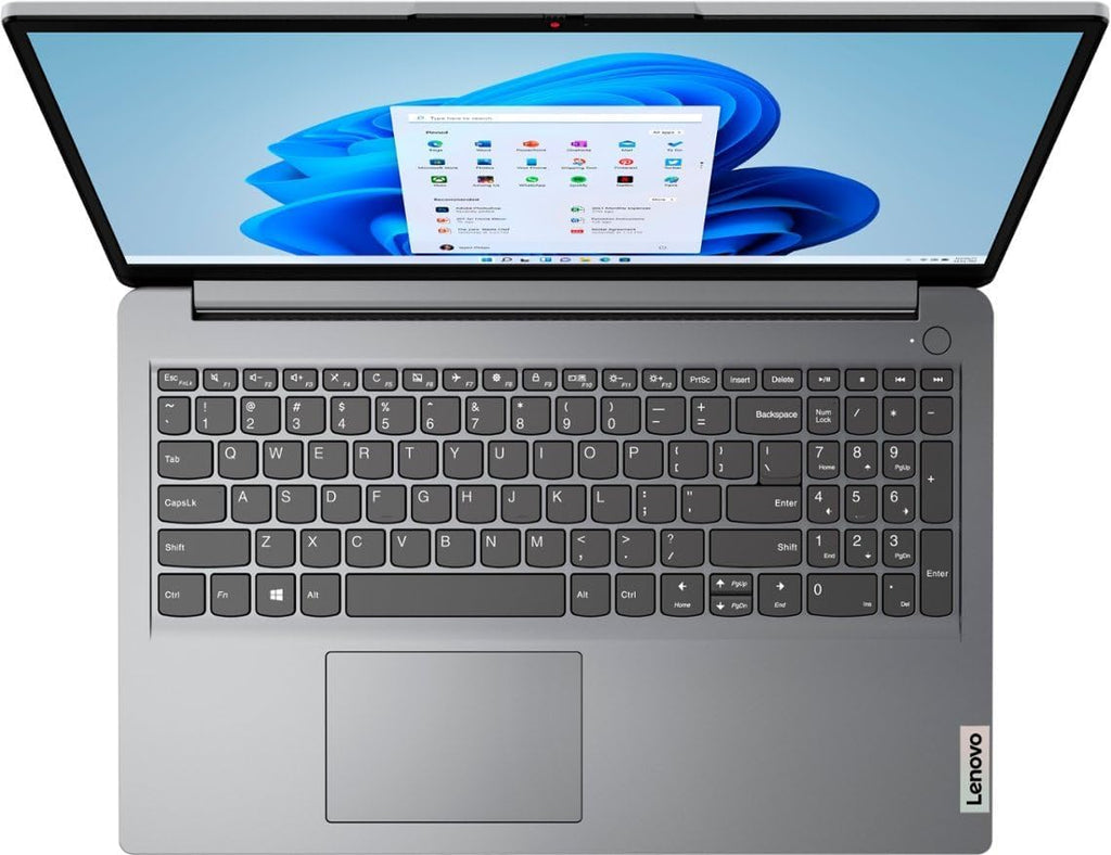 Lenovo Ideapad 1 15.6' HD Laptop | AMD Athlon Silver 7120U Processor | 4GB RAM DDR5| 128GB SSD | AMD Radeon Graphics | Windows 11 Home | Grey | Bundle with USB 3.0 Hub