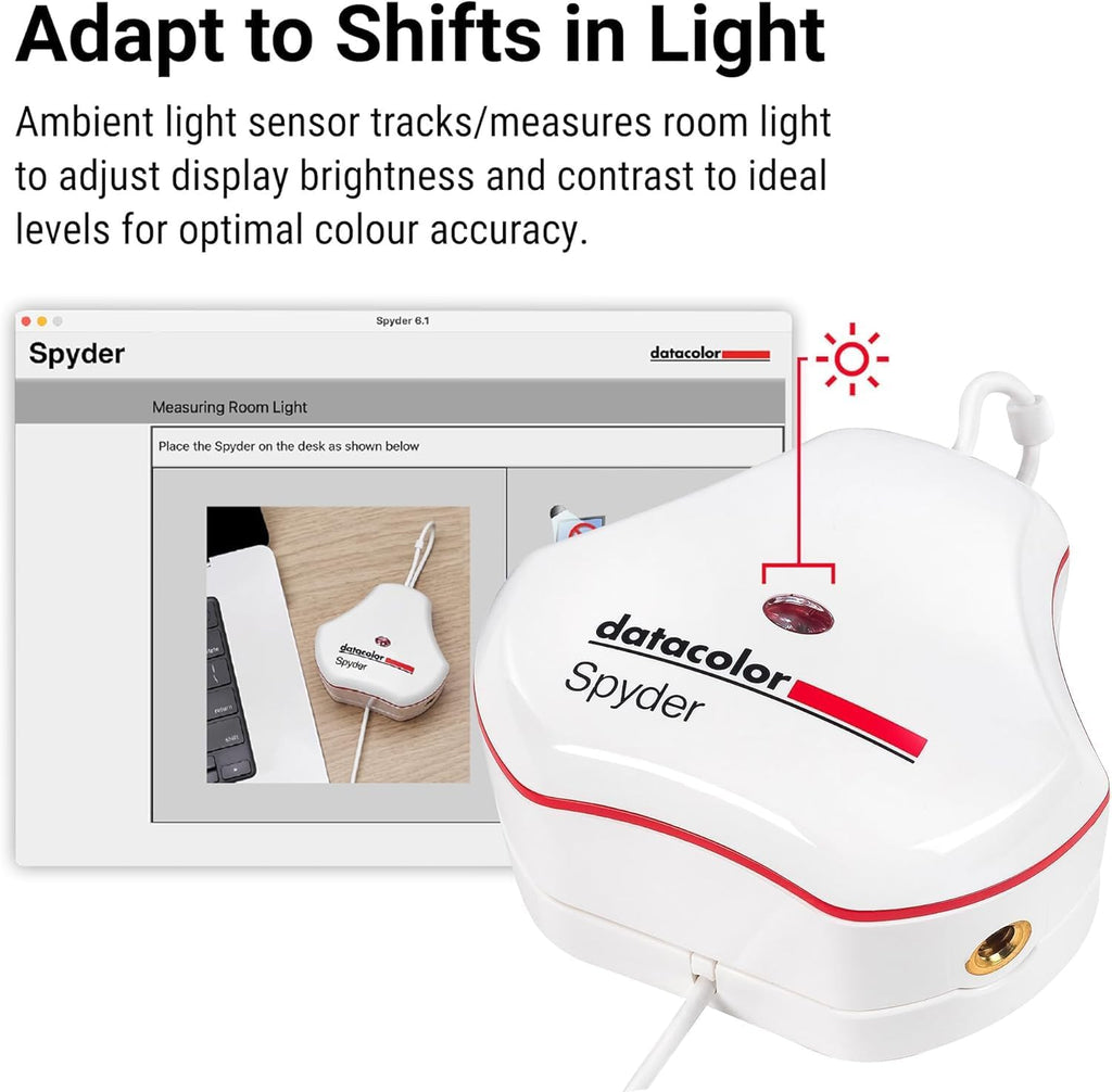 datacolor Spyder - Monitor Calibrator for Graphic Designers, Photographers, and Content Creators, Shows You True Colors, Works on OLED Monitors & LED Screens, Easy-to-Use Color Calibration Tool