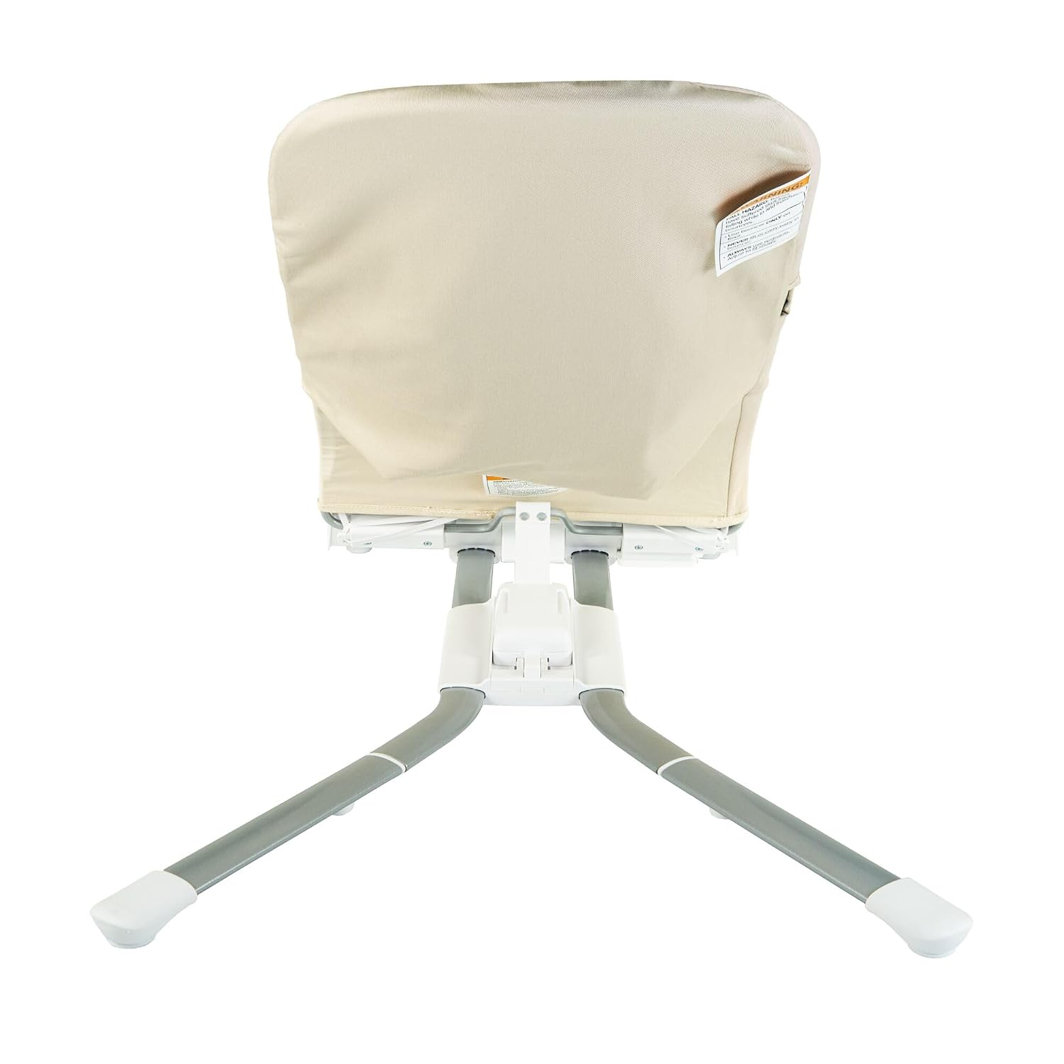 Nuby Deluxe Baby Bouncer Seat - Portable Infant Bouncer with Music, Fun Sounds, and Soothing Vibrations - Digital Display - 0-6 Months - Khaki