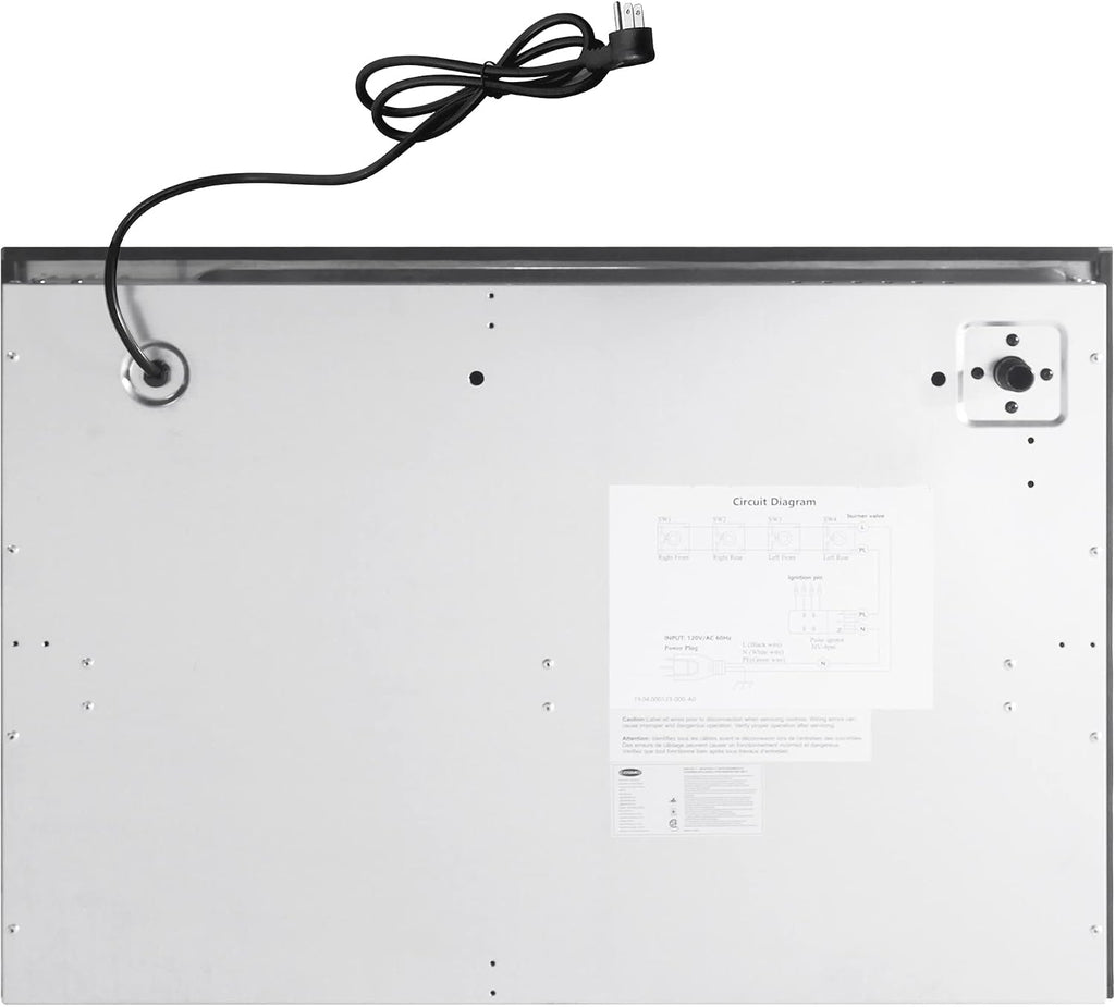 COSMO COS-DIC304 30 in. Gas Cooktop in Stainless Steel with 4 Italian Made Burners