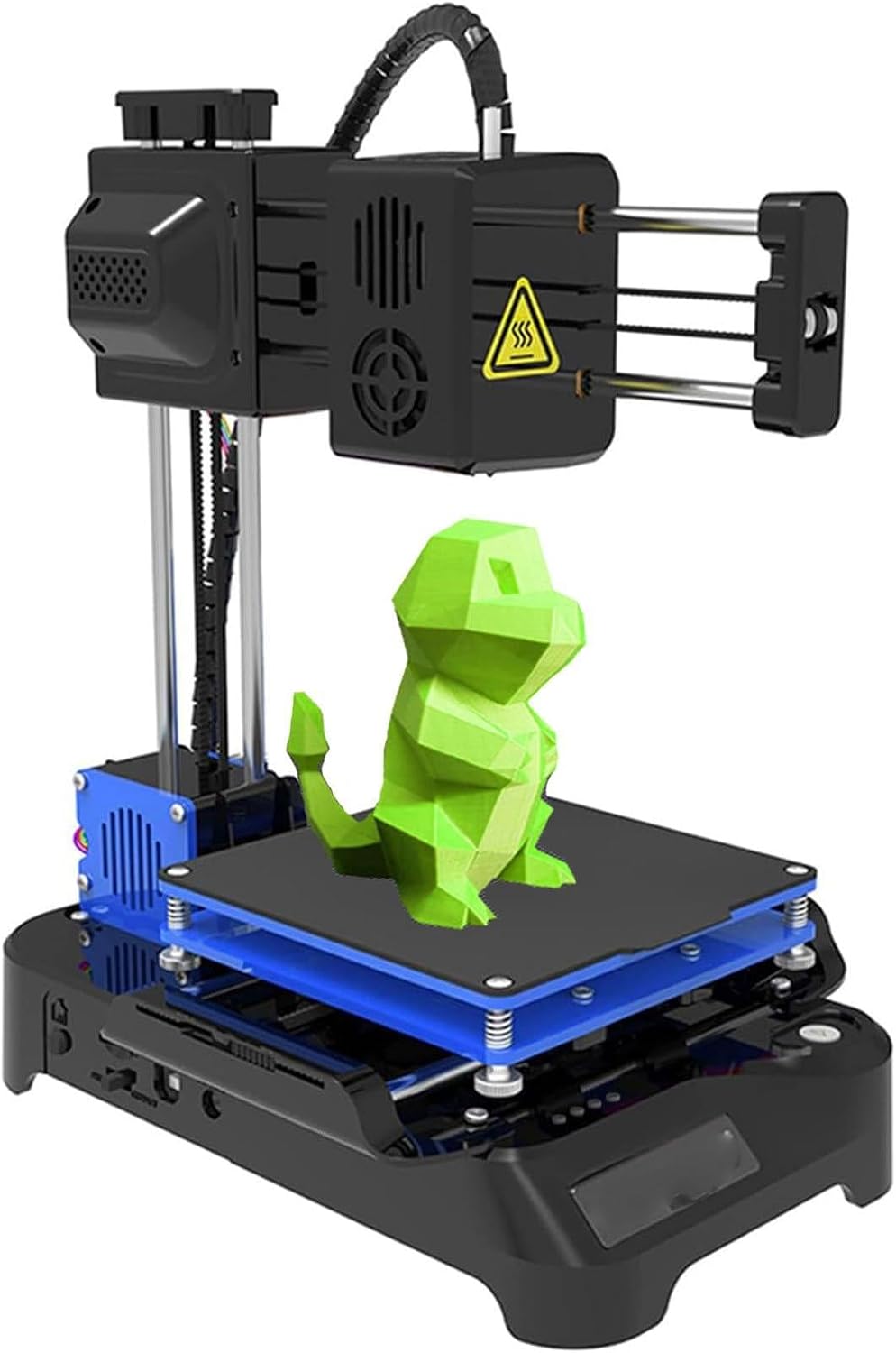 K7 3D Printer, Desktop Mini 3D Printer, Not Leveling Required Printer for Beginners, Kids, Student Education, 100 * 100 * 100 mm Print Size, One Keys Printing Black