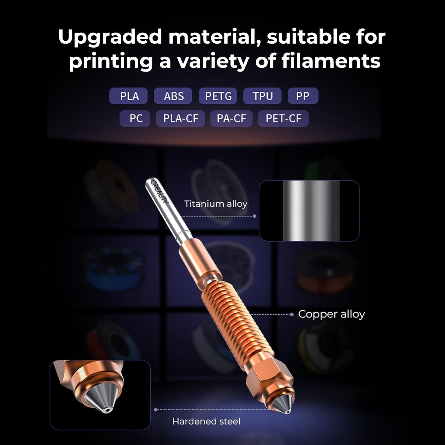 Creality Ender 3 V3 Plus 3D Printer Bundle with Ender 3 V3 Plus Unicorn Quick-Swap Nozzle Kit (4PCS)