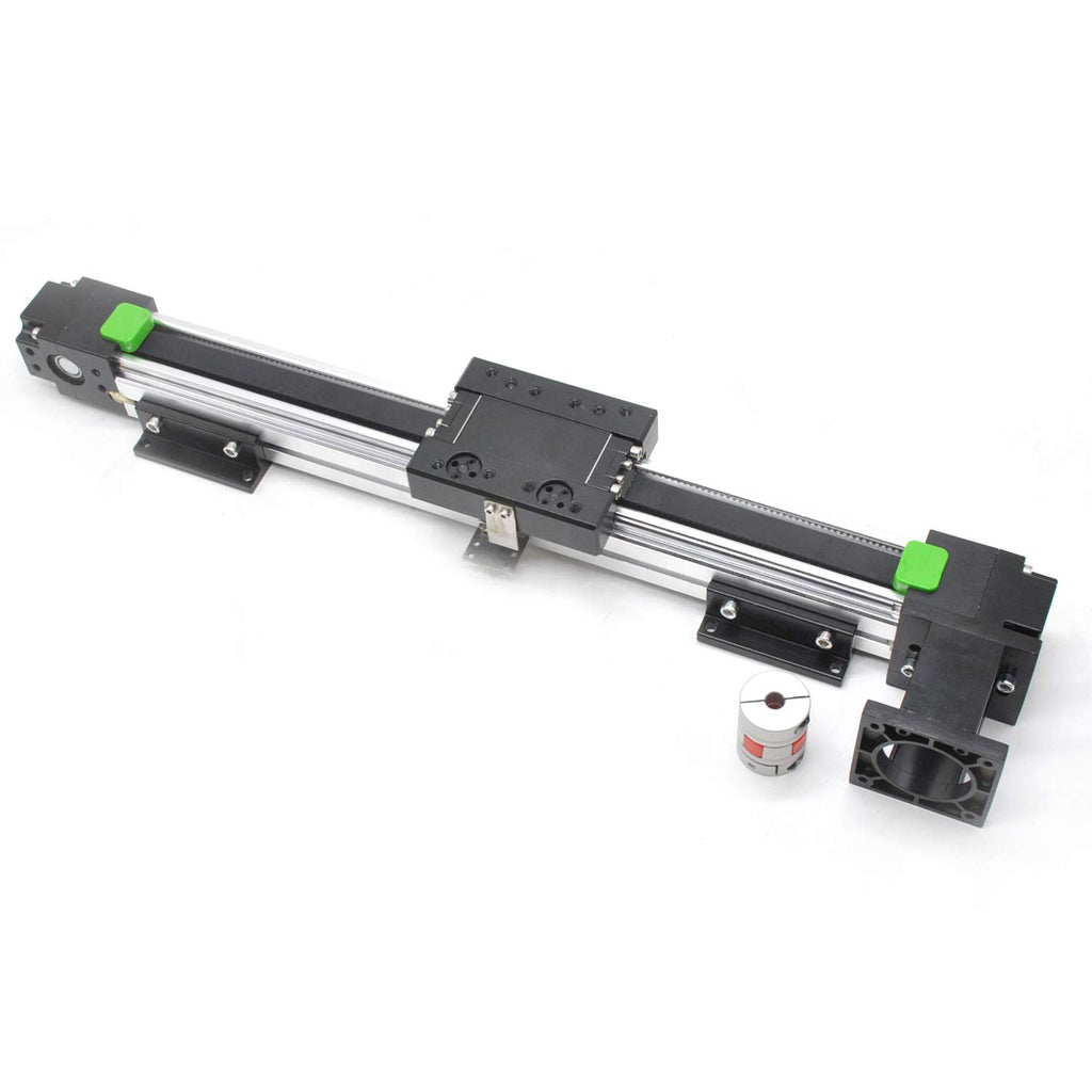 200mm Stroke High Speed Belt Drive Linear Guide Rail Sliding Table Stage for CNC 3D Printer & DIY Gantry Systems NEMA 23 Interface Compact Linear Motion Module for Prototyping