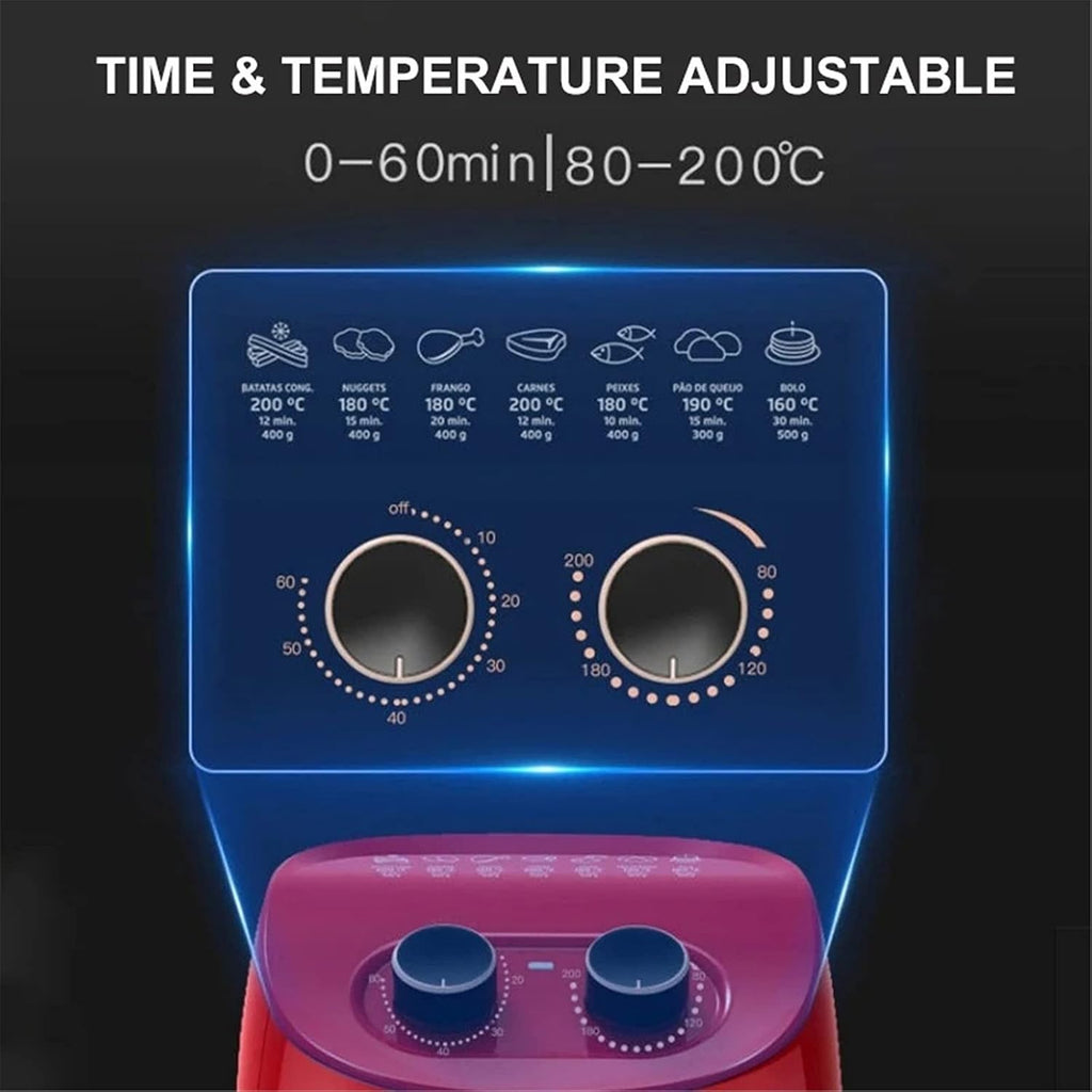 Air Fryers For Home Use Air Fryer 1000W Kitchen Oven Oil Free Low Fat Healthy Cooker Oven 3.5L Comfortable anniversary