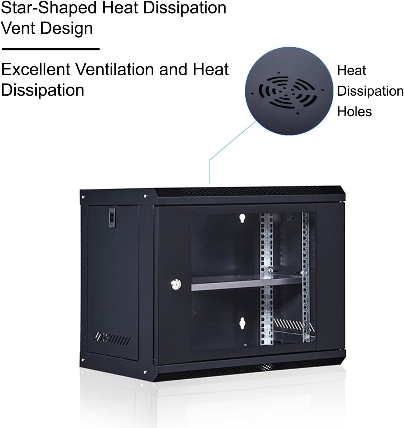 Home Stereo System Entertainment Components Cabinet Media Stand with Adjustable Shelves, Multifunctional Entertainment Center, HiFi Amplifier Rack(24cm/9.4in)