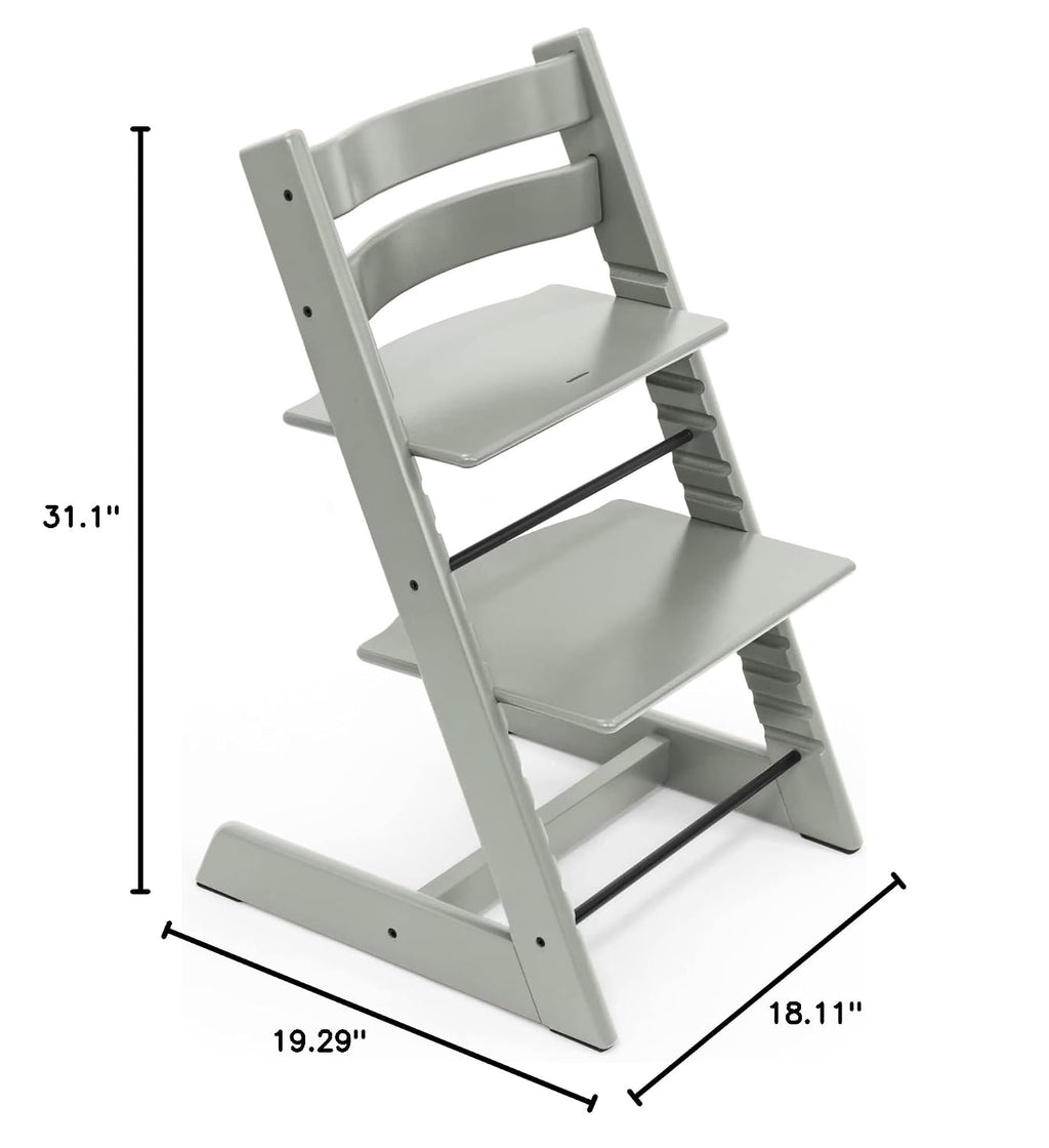 Tripp Trapp Chair from Stokke, Glacier Green - Adjustable, Convertible Chair for Toddlers, Children & Adults - Convenient, Comfortable & Ergonomic - Classic Design