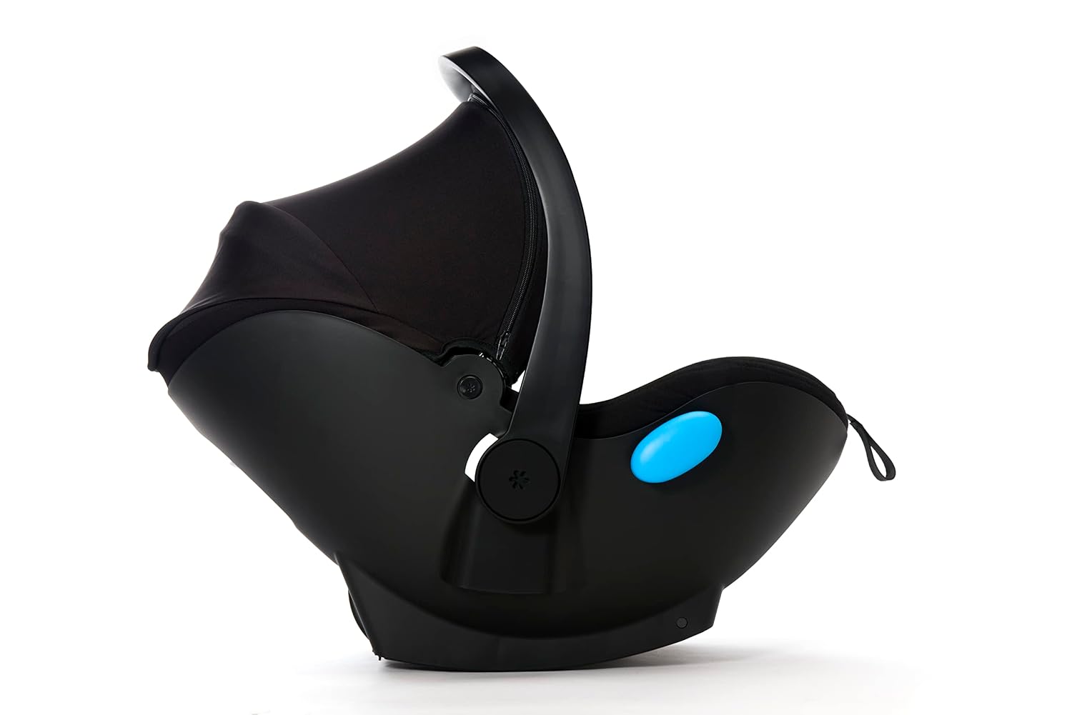 Clek Liingo Baseless Infant Car Seat with Newborn Support System, Latch System with One-Hand Release, Stroller Compatible, and Flame Retardant-Free (Railroad Ziip)