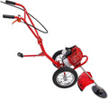 49CC Gas Walk Behind Brush Cutter 2-Stroke Push Brush Cutter with Air-Cooled System, High Speed Brush Mower Weeding Machine for Home Garden Yard, 7000r/min