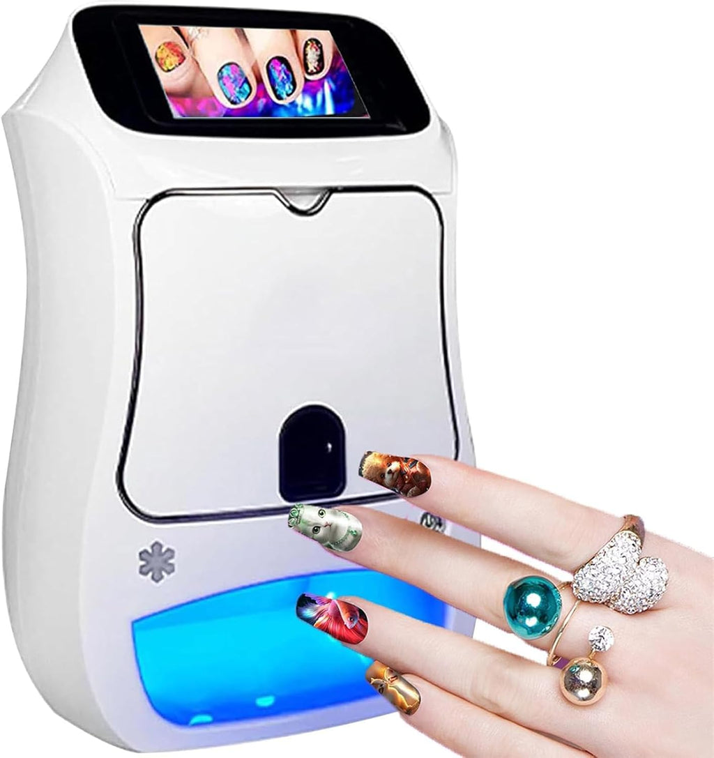 3D Smart Automatic Nail Printer Machine, Commercial Nail printerSupport WiFi/DIY, 10 Seconds Painting, for Kid/Nail Studio/Manicurist/Nail Lovers