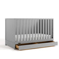 Graco Theo 3-in-1 Convertible Crib with Storage Drawer – GREENGUARD Gold Certified Baby Crib Crafted from Wood, Converts to Toddler Bed, Daybed, and Full-Size Bed (Pebble Gray)