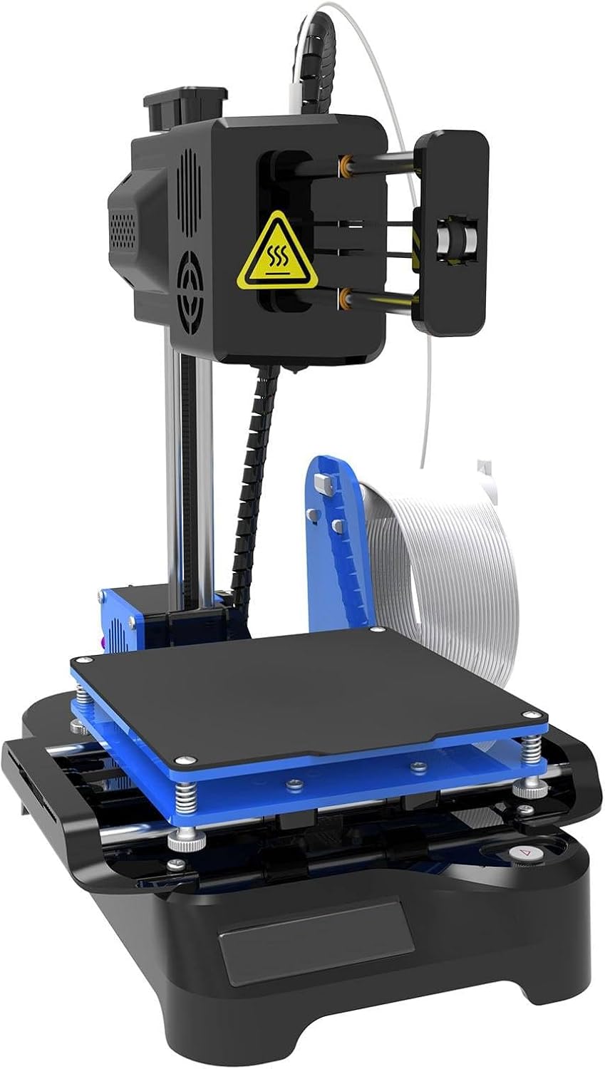 Mini 3D Printer, 4x4x4 Inch Volume High Precision Small DIY 3D Printer Kit for Beginners,Black