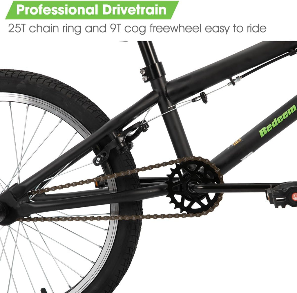Hiland 20 inch Freestyle Kids BMX Bike,Beginner-Level to Advanced Riders with 360 Degree Gyro & 4 Pegs, Kids' Bicycles for Boys,Girls,Youth Multiple Colors