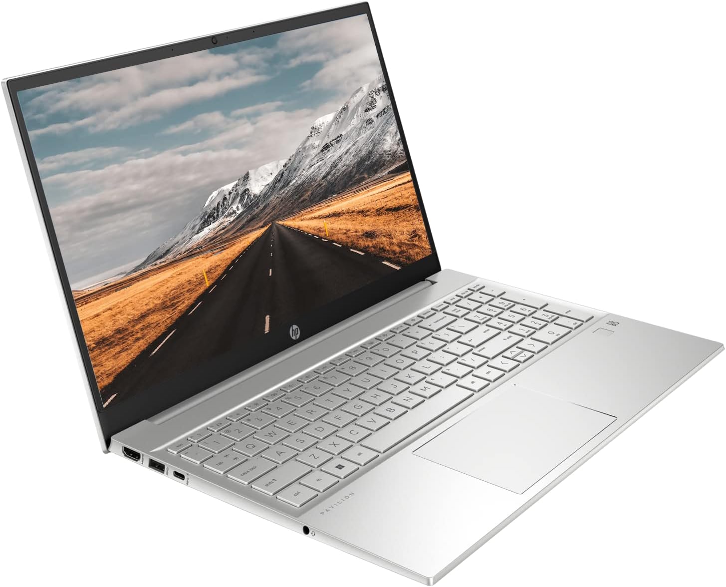 HP Pavilion Laptop, 15.6' FHD Touchscreen Display, Intel Core i7-1255U Processor, 32GB RAM, 1TB SSD, HDMI, Webcam, Wi-Fi 6, Backlit KB, Fingerprint Reader, Windows 11 Home, Silver
