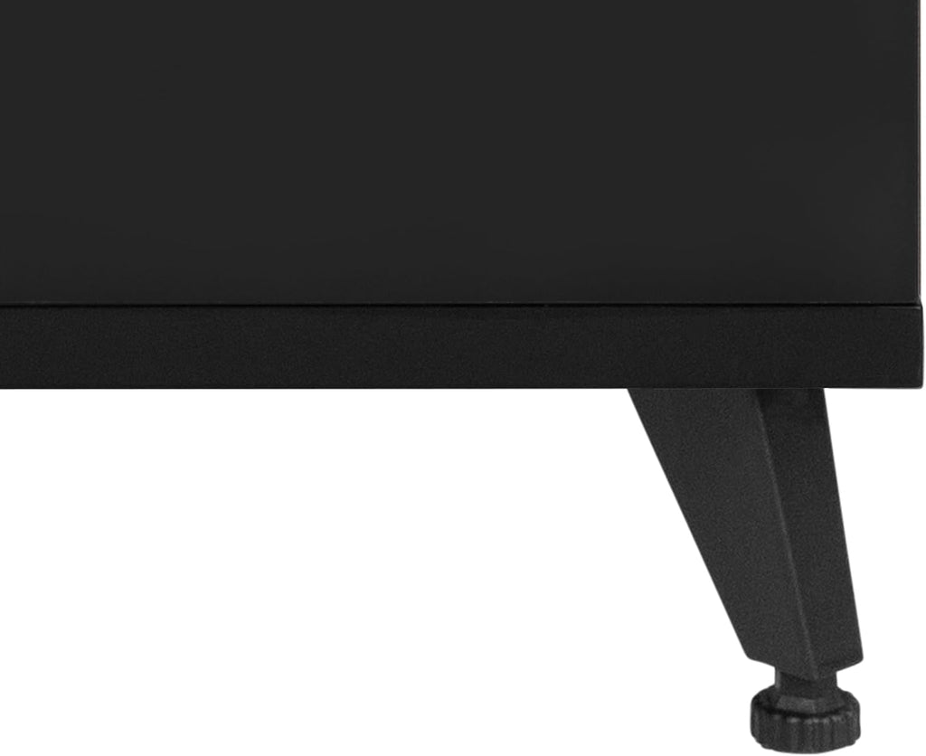 Gator Frameworks Elite Furniture Series Sidecar Cabinet with with Configurable Rack Space & Shelving, Black Finish (GFW-ELITESIDECAR-BLK)