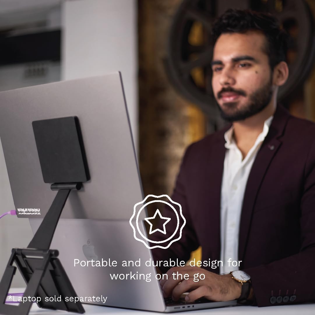 espresso Displays 15 + Ergonomic Magnetic Stand+ | Ultra-Thin 1080p Premium Portable Monitor with USB-C Connectivity, Ergonomic Setup for Work, Travel, and Multi-Device Compatibility