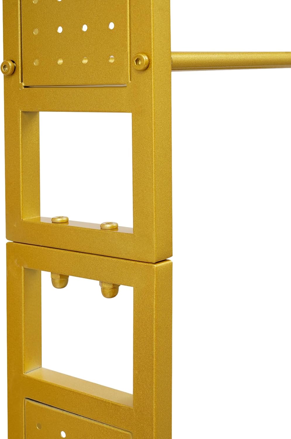3D Printer Stand with Storage & Wheels, Heavy Duty Rolling Printer Cart 2-Tier Printer Table with Spool Rack, Locking Casters, 110 lbs Capacity (Gold)