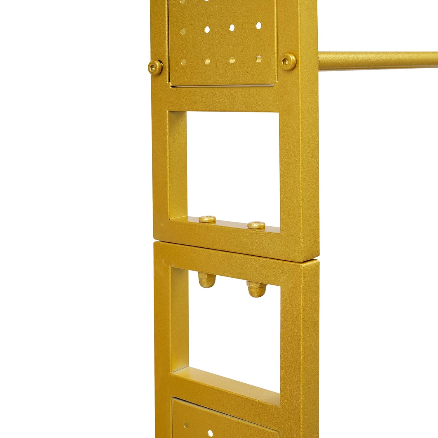 Double Layer 3D Printer Stand with Shelf, 3D Printer Storage Stand, 23.62x23.62x68.9in Heavy Duty 3D Printer Stand with 4 Wheels, 110lbs Load Capacity, Back Panels (Gold)