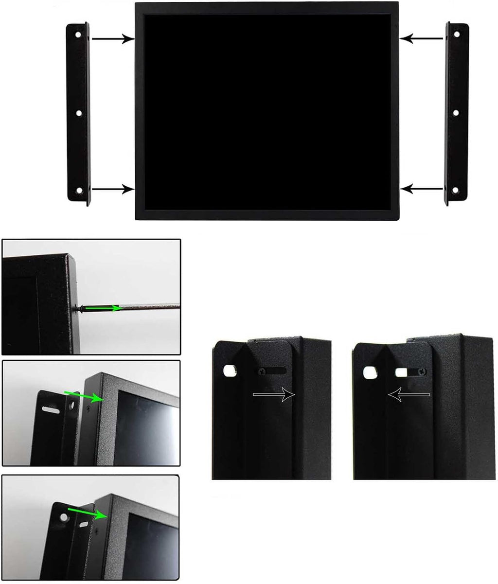 VSDISPLAY 17 Inch 1280x1024 LCD Monitor 1000Nits High Brightness with/DVI/VGA Interfaces for Outdoor Industrail Display