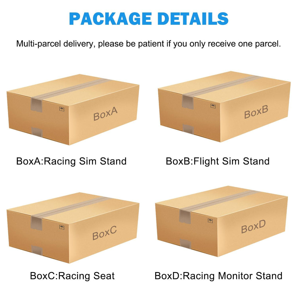 Anman Flight Racing Sim Cockpit with Monitor Stand and Adjustable Ergonomic Seat, Direct-Drive Ready 10Nm, 27-65' Display Mount
