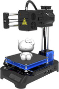 3D Printer Mini Desktop Printing Machine for Kids 100x100x100mm Printing Size Removable Platform One-Touch Printing with TF Card Sample Filament Black