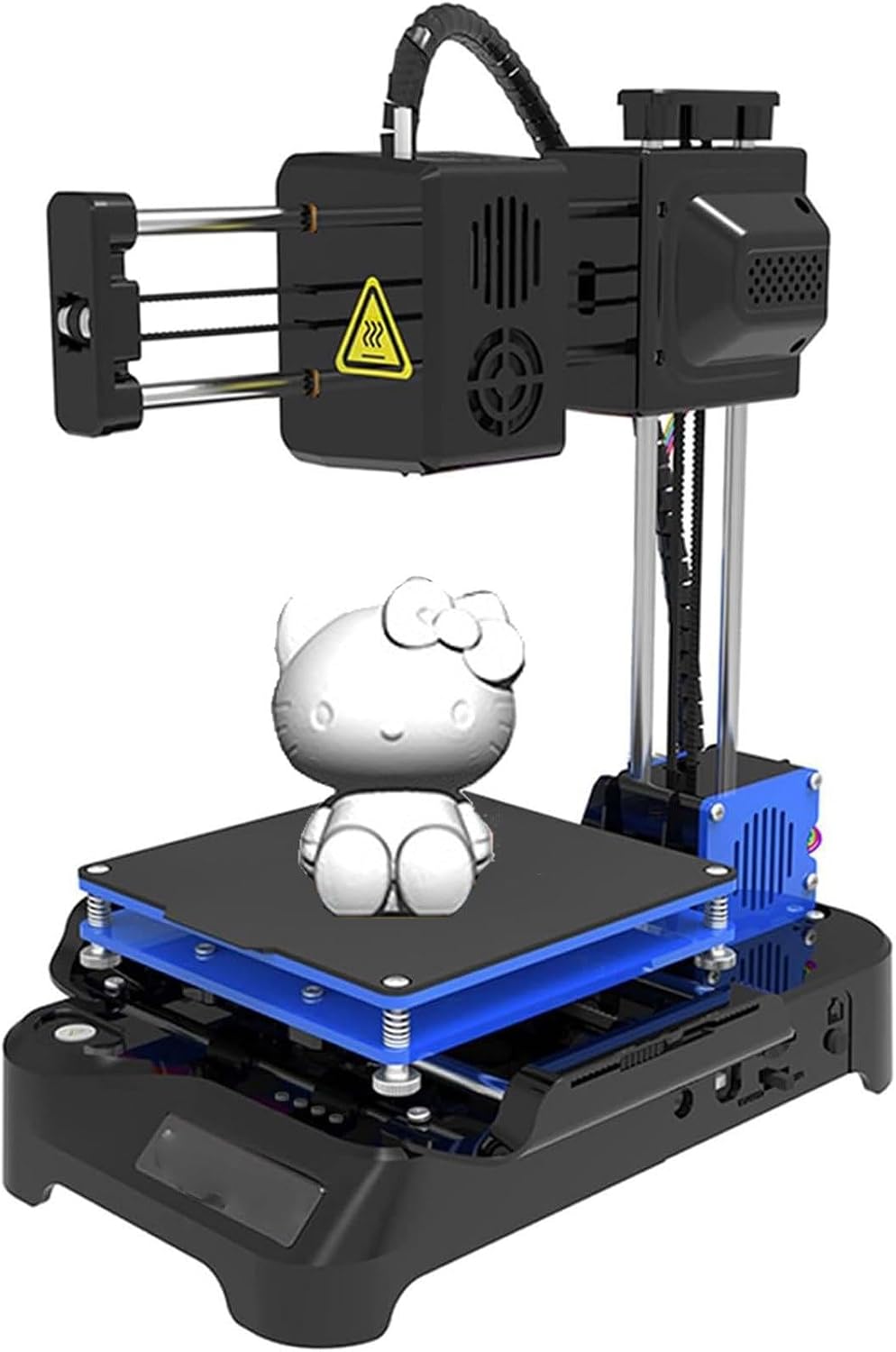 Mini FDM 3D Printer for Beginners and Kids, New Upgraded Extruder Technology, 4 X 4 X 4 Inch Build Volume, 3D Printing Machine for 1.75mm PLA TPU Black