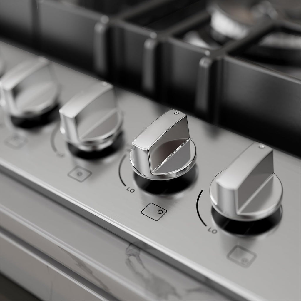 Empava Cooktop Gas 30 Inch, 5 Made in Italy SABAF Stove Burner, LPG/NG Dual Fuel Convertible, Stainless Steel, Ideal for Kitchens and RVs
