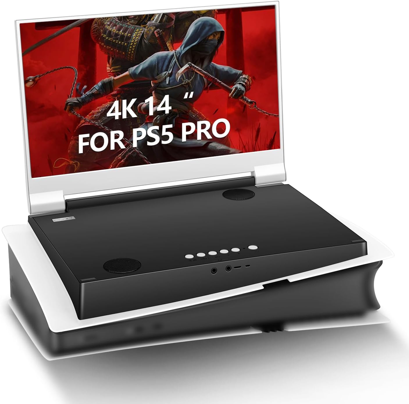 G-STORY 14' Inch IPS 4k 60Hz Portable Monitor Gaming Display Integrated with PS5 pro(not Included) 3840×2160 with 2 HDMI Ports,FreeSync,Built-in 2 of Multimedia Stereo Speaker