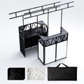 RDCMKL DJ Table Stand Portable booth, Foldable DJ Stand, Adjustable DJ Facade Booth, Easy to Assemble, Stylish, Convenient to Store and Transpor (Truss 40x25x45)
