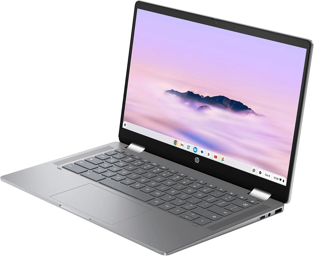 HP 14b Convertible 2-in-1 Chromebook Plus in Meteor Silver 14' Touch FHD Intel i3 8-Core up to 3.80GHz 8GB Ram 128GB 4K Graphics WiFi 6 Chrome OS (14b -i3 - Renewed)