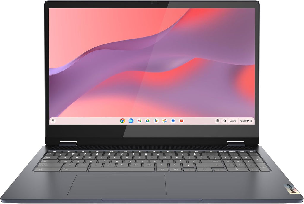 Lenovo IdeaPad Flex 3i Chromebook Laptop, Intel® UHD Graphics, 15.6' FHD Display, Intel Pentium N6000, 8GB RAM, 128GB SSD, 1920x1080 px, Touchscreen, Chrome OS, Abyss Blue