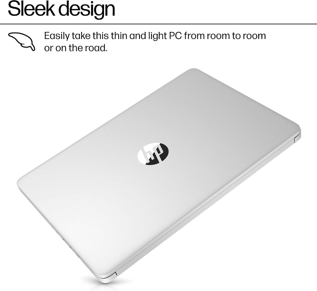 HP 14' Student Business Laptop Computer, Intel N150 CPU, 16GB DDR4 RAM, 128GB UFS, WiFi 6, BT 5.4, Win11 Pro S, Natural Silver