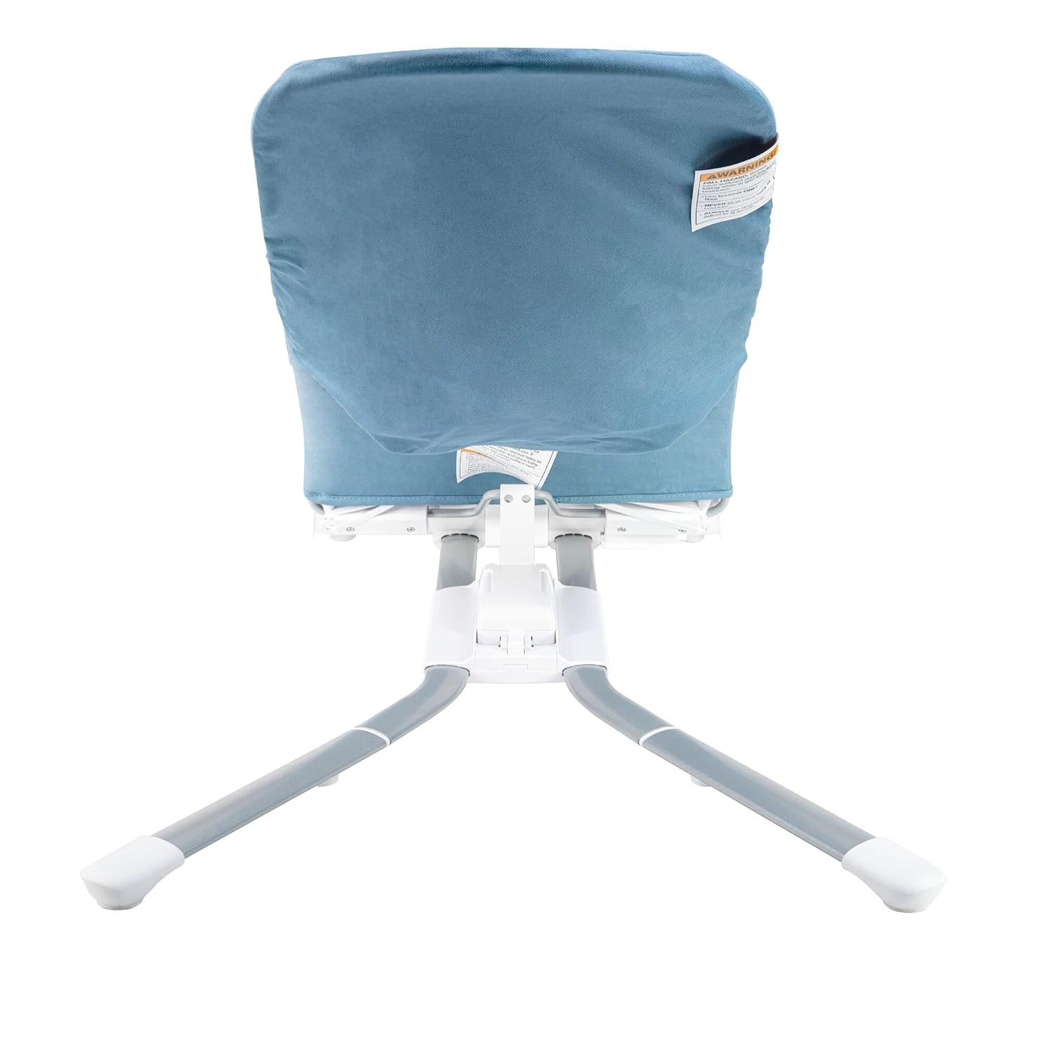 Nuby Deluxe Baby Bouncer Seat - Portable Infant Bouncer with Music, Fun Sounds, and Soothing Vibrations - Digital Display - 0-6 Months - Navy Blue