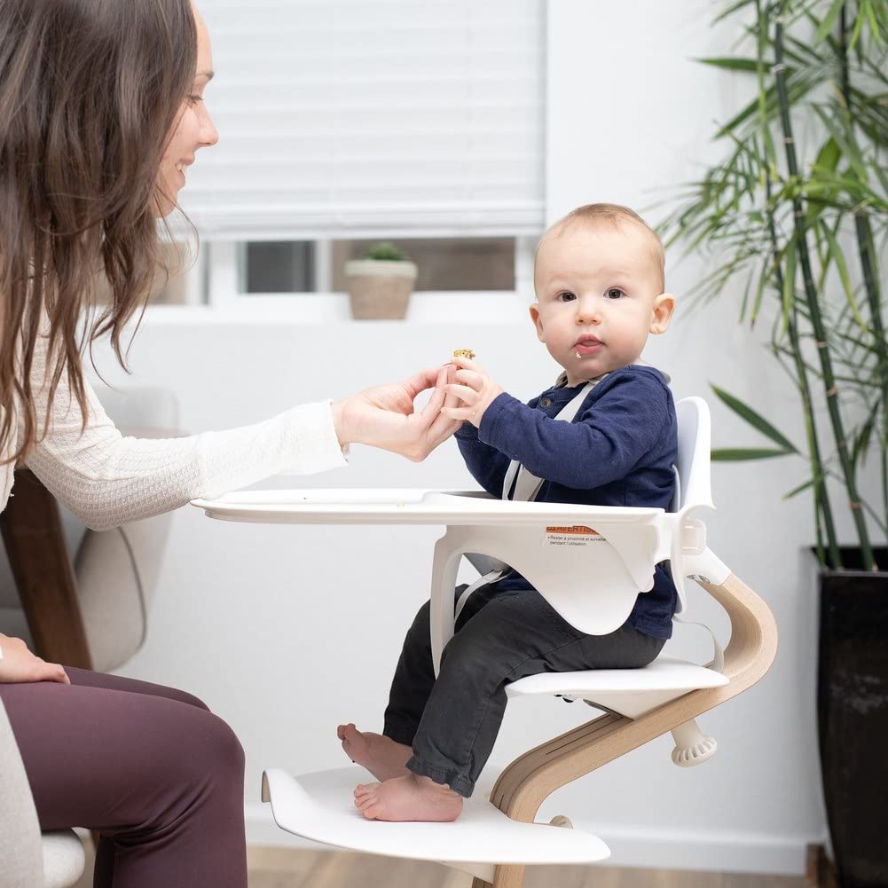 Stokke Nomi High Chair, Black - Inspires Active Sitting - Tool-Free, Seamless Adjustability - Includes Baby Set with Removable Harness for Children 6-24 Months