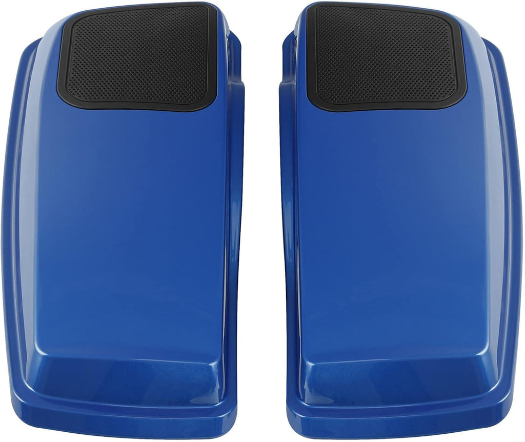 HR3 Electric Blue Saddlebag Lids w/ 6'x9' Speaker Grills Compatible with 2014-later Harley Touring Road Glide Street Glide Ultra Limited Electra Glide Standard Models