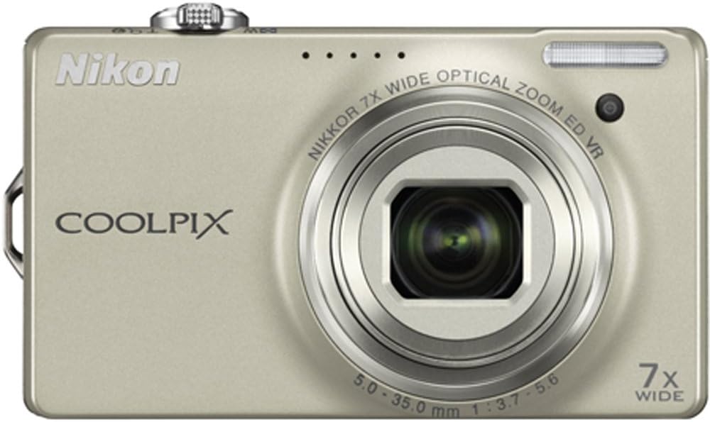 Nikon Coolpix S6000 14.2 MP Digital Camera with 7x Optical Vibration Reduction (VR) Zoom and 2.7-Inch LCD (Silver)