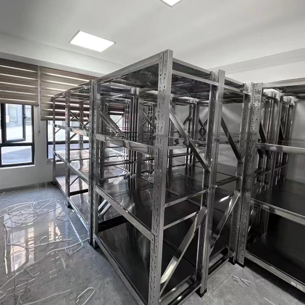 4-Shelf Heavy Duty Equipment Rack for Audio Gear, Cables, and Music Studio Accessories