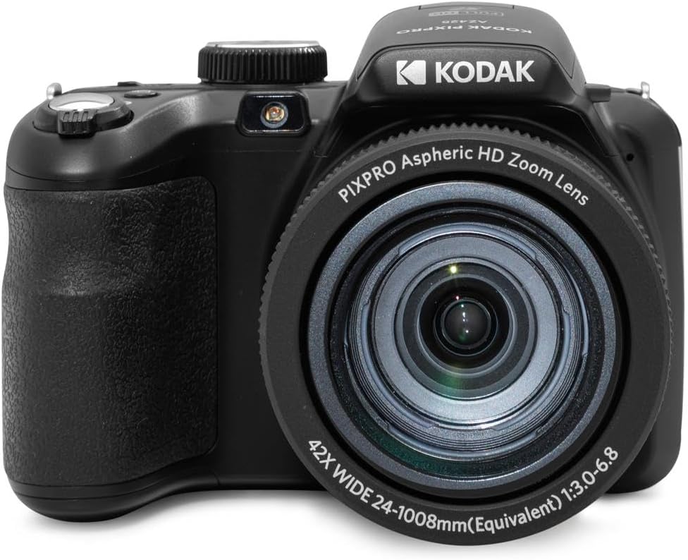Kodak PIXPRO AZ425 Astro Zoom 20MP Full HD Digital Camera, Black, Bundle with 32GB Memory Card and Bag