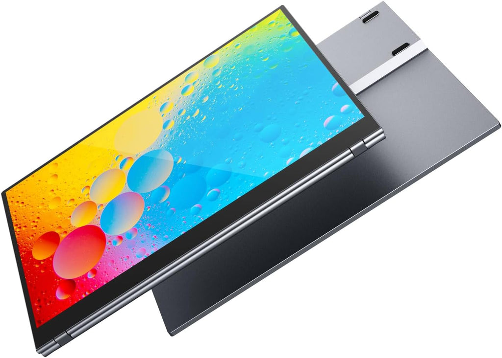 15.6' 4K Portable Monitor, Touchscreen UHD IPS Display,100% sRGB, USB-C/HDMI Laptop Display, Dual Speakers, Aluminum Alloy, Compatible with Laptop, PC, Smartphone, PS4/5, Xbox, Switch