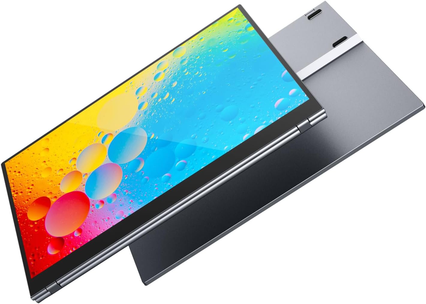15.6' 4K Portable Monitor, Touchscreen UHD IPS Display,100% sRGB, USB-C/HDMI Laptop Display, Dual Speakers, Aluminum Alloy, Compatible with Laptop, PC, Smartphone, PS4/5, Xbox, Switch