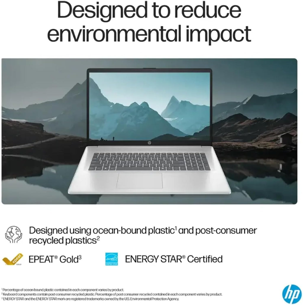 HP Flagship 17 Business Laptop Computer - Windows 11 Pro, 17.3' Full HD Anti-Glare IPS Display, AMD Ryzen 5 7430U, 16GB RAM + 512GB SSD, Webcam, Wi-Fi 6, USB A/C, HDMI, with Redragon Accessories